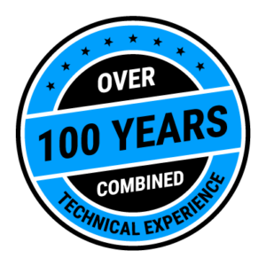 Over 100 Years Combined Technical Experience