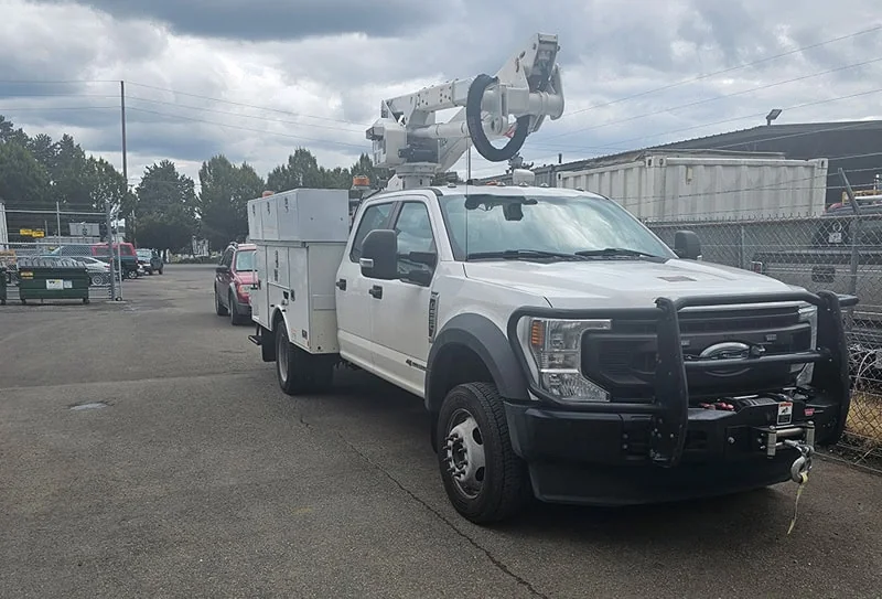 Commercial fleet trucks at Rob's Automotive Repair Center
